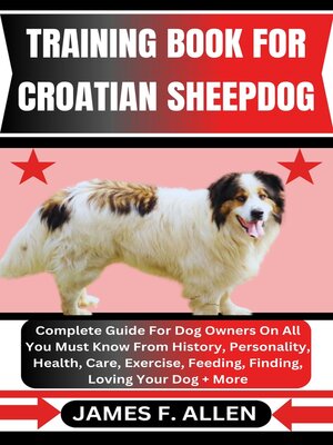 cover image of TRAINING BOOK FOR CROATIAN SHEEPDOG